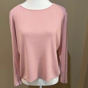 Colette Mordo for Sadimara Soft Pink Long Sleeve 100% Silk Top